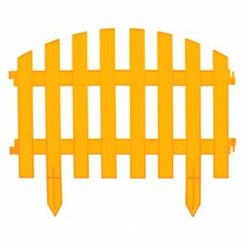Забор декоративный "Винтаж", 28 х 300 см, желтый, Россия, Palisad